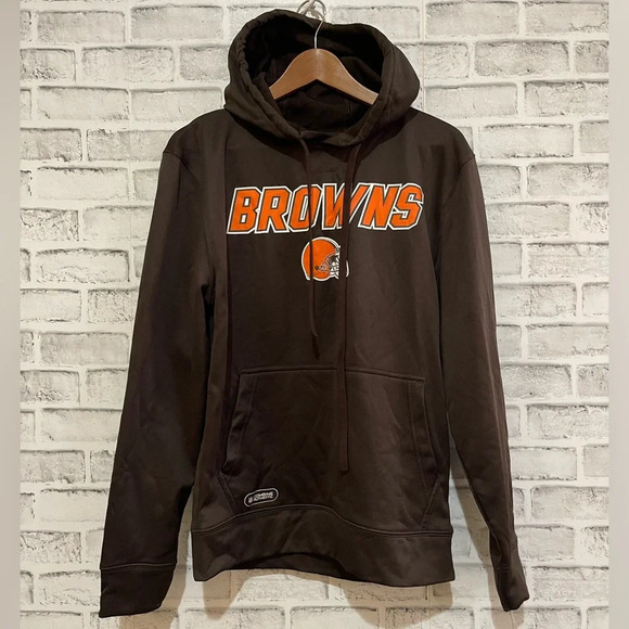 NFL Other - NWT! Men’s Unisex Cleveland Browns brown sweatshirt hoodie pullover Size Small